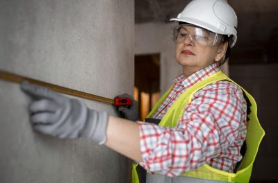 female-construction-worker-with-helmet-tape-measurer